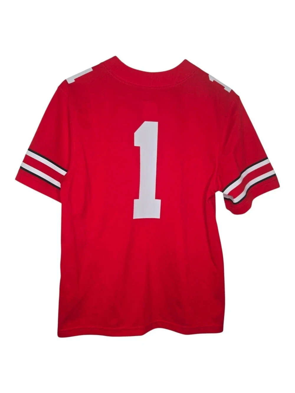 Nike Youth Boys Scarlett Red Ohio State Buckeyes Football Game Jersey Large